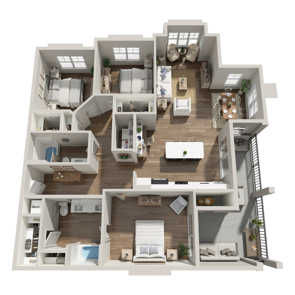 C1-HC floor plan