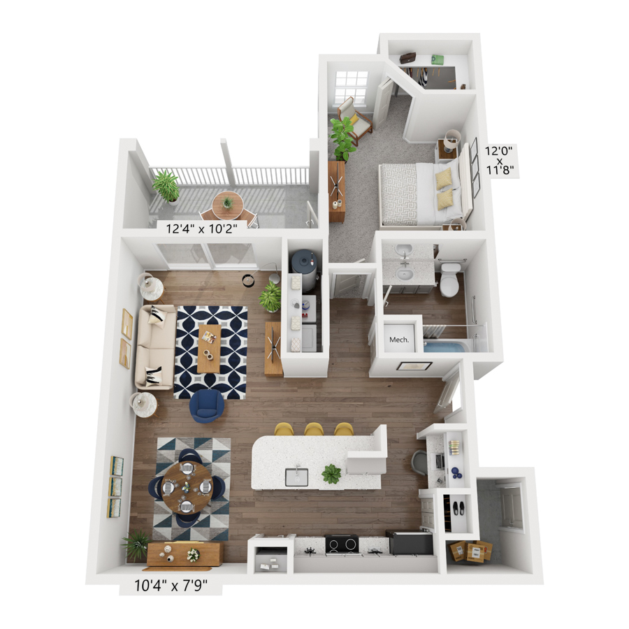 A2 floor plan