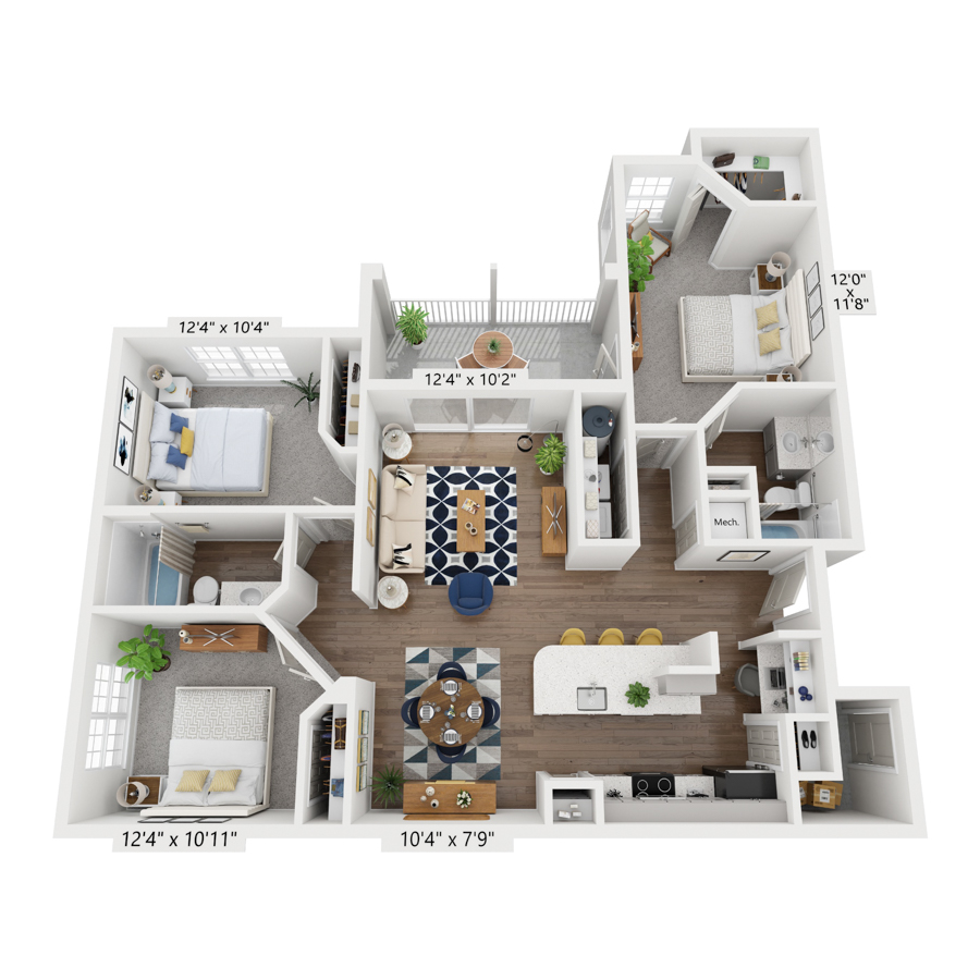 C2 Renovated floor plan