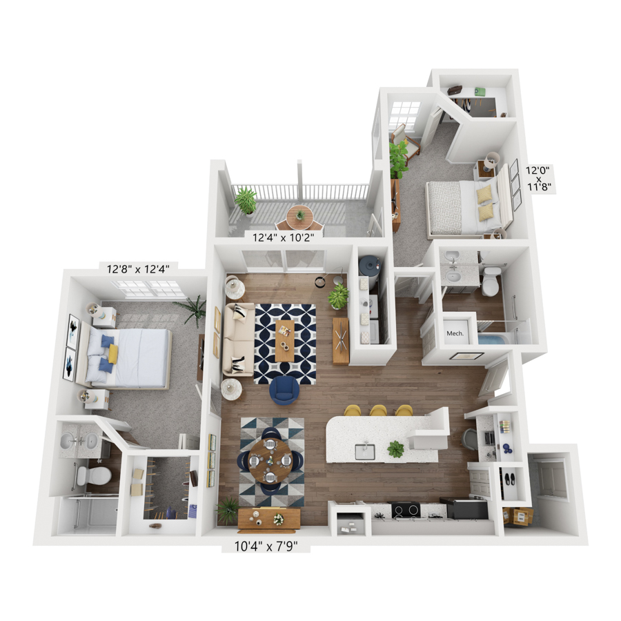 B2 Renovated floor plan