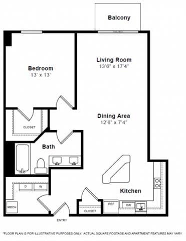 E: A2 floor plan