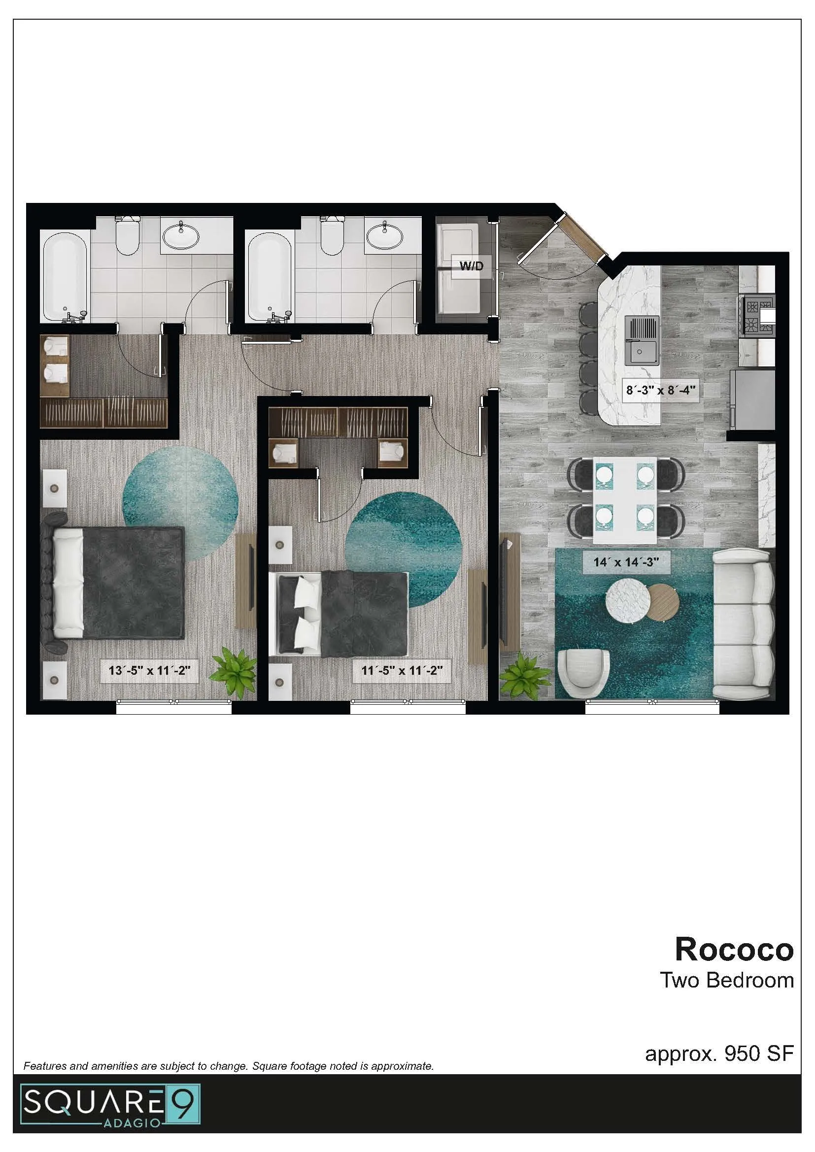 Adagio - Rococo floor plan