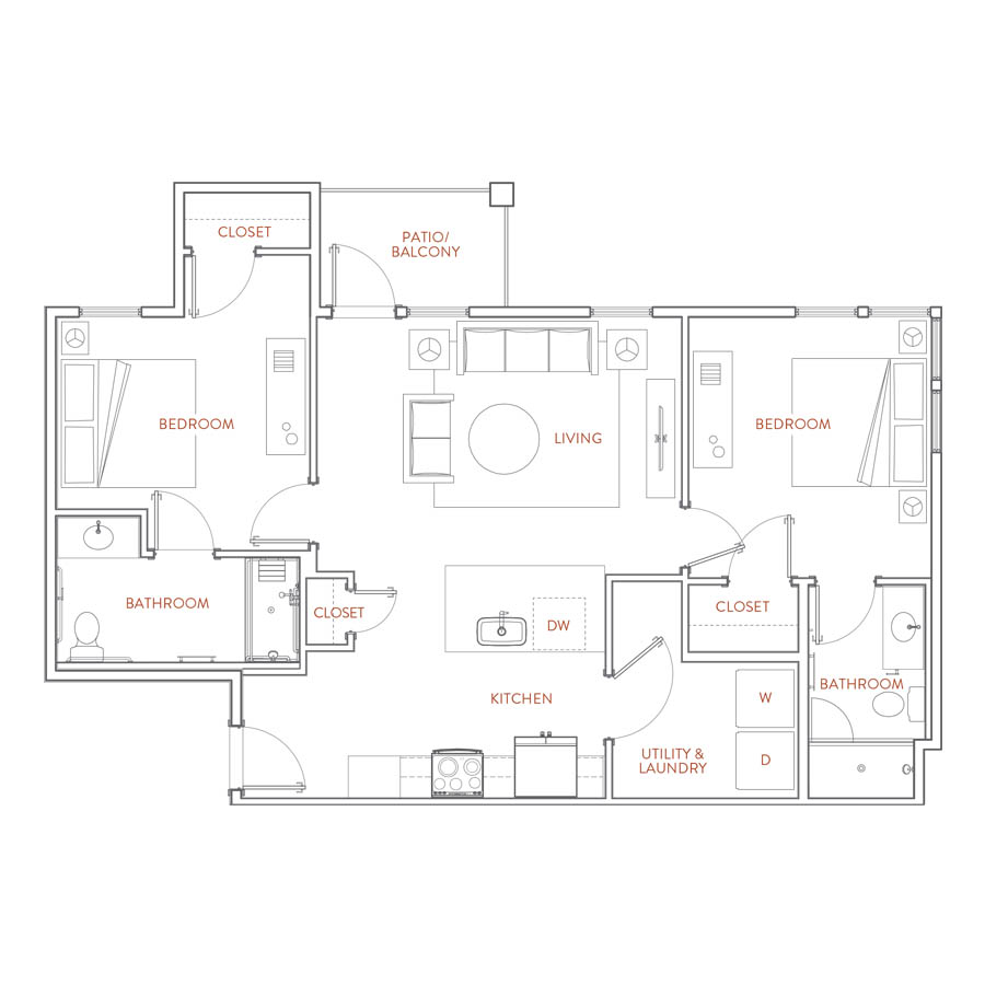 2A-HC floor plan