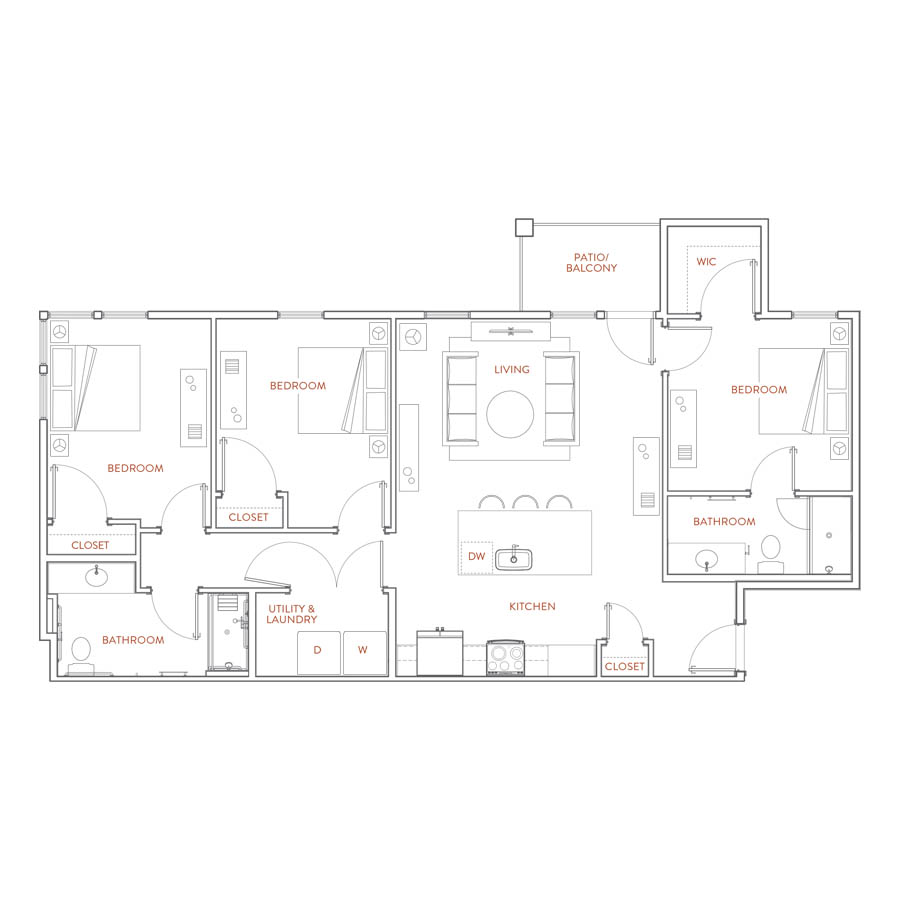 3A-HC floor plan