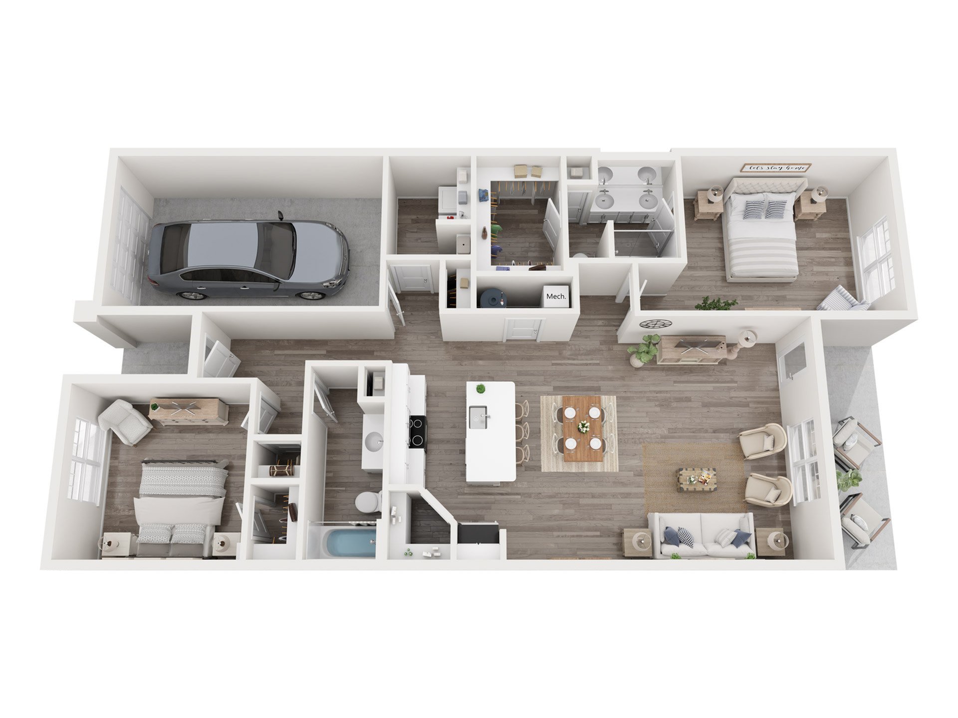 Meander floor plan