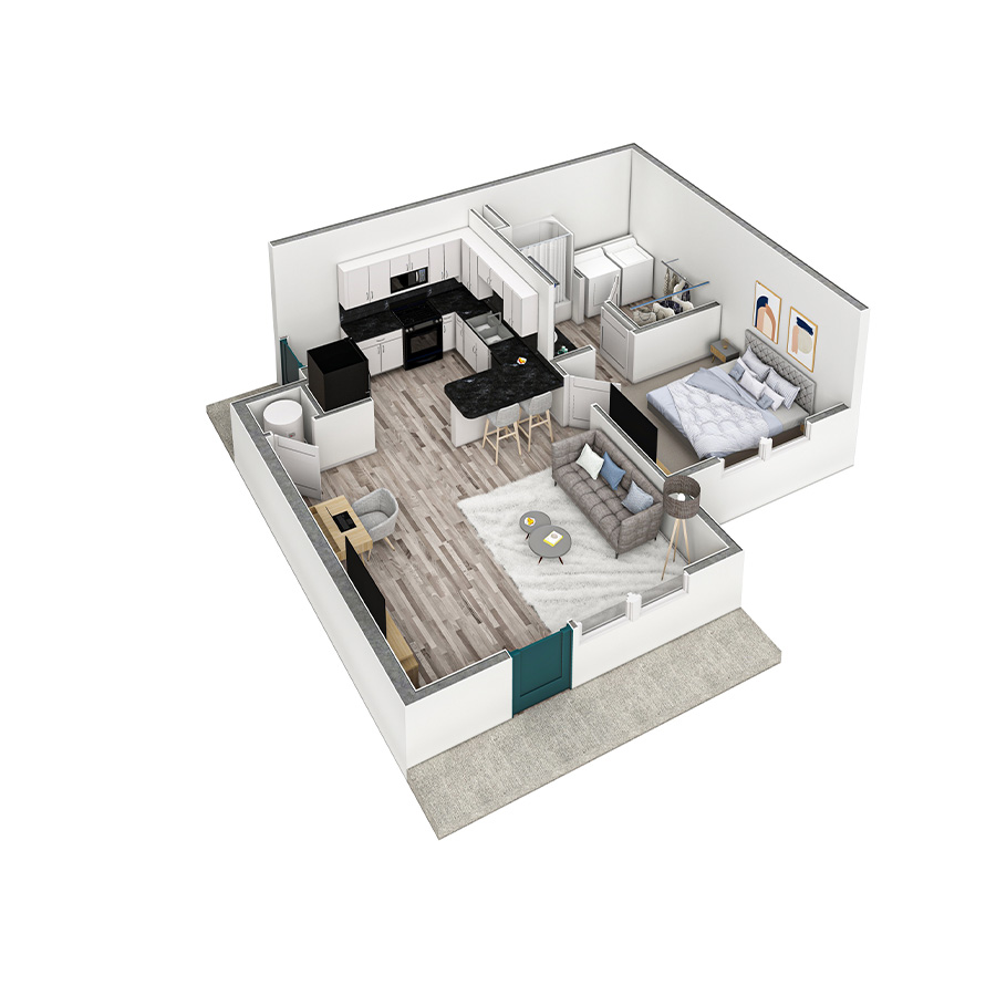 1 BR Premier Retreat Summit floor plan