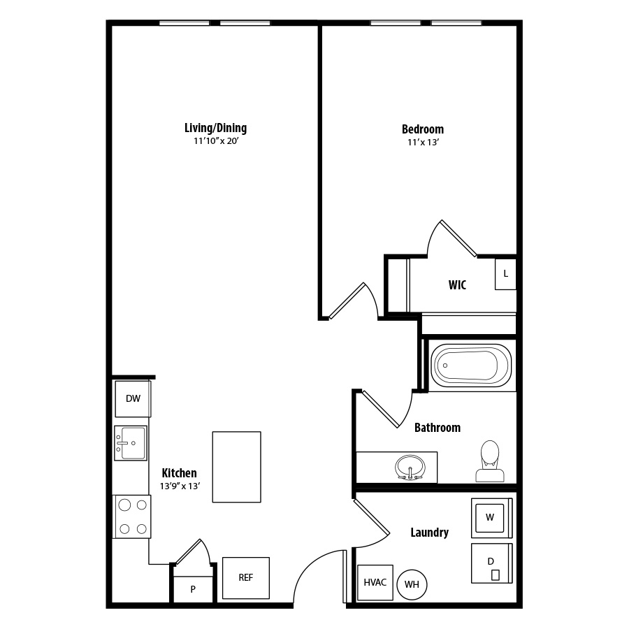A2 floor plan