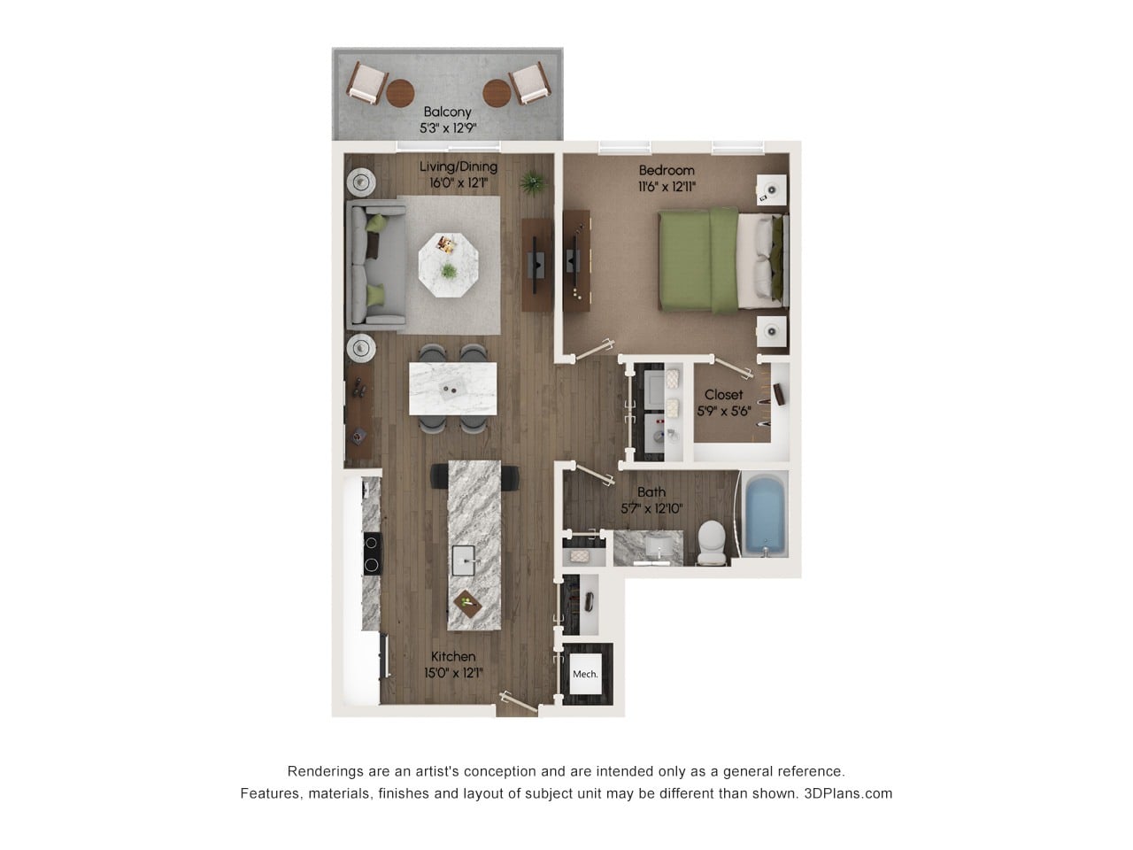 A1 floor plan