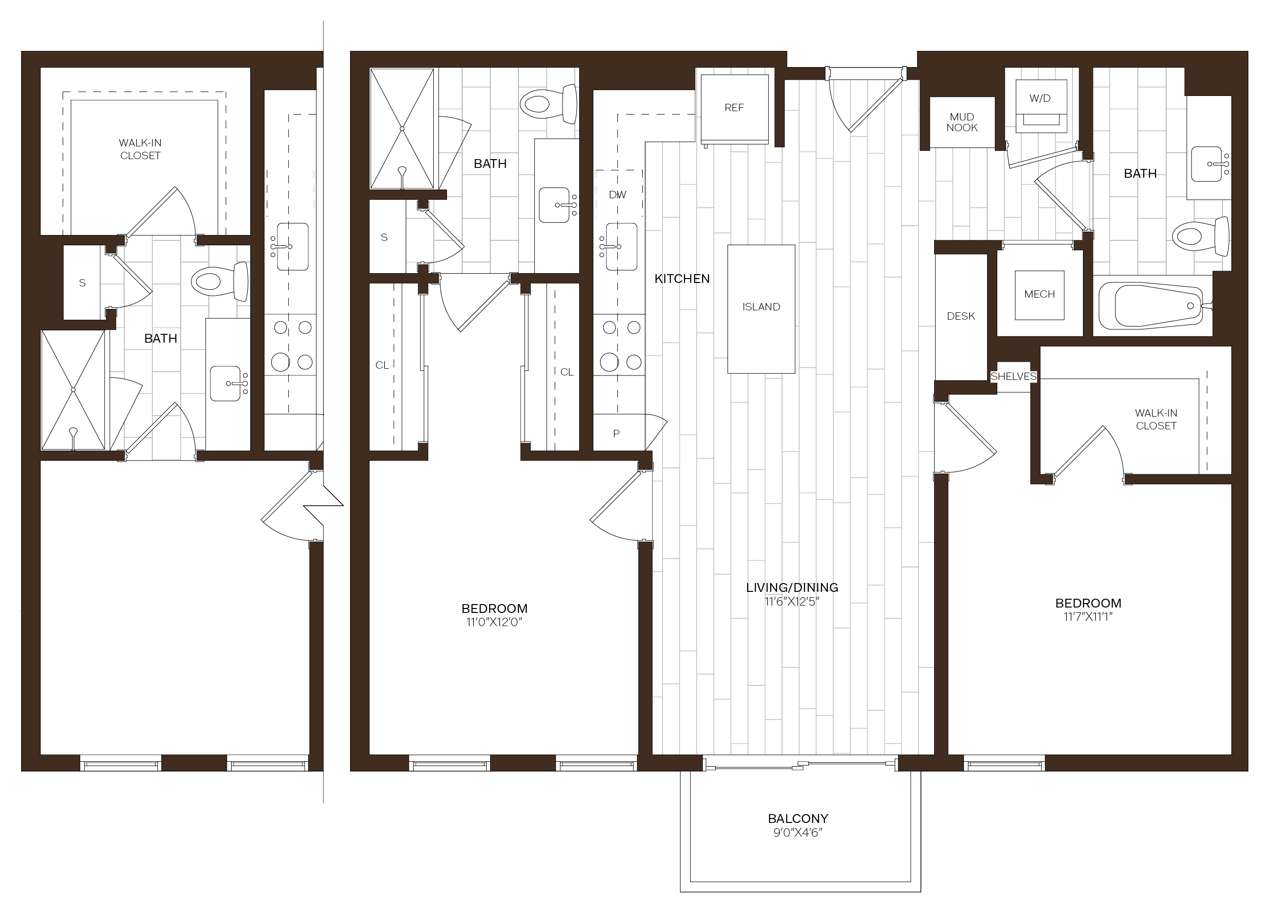 2 Bed/2 Bath-B14.2 floor plan