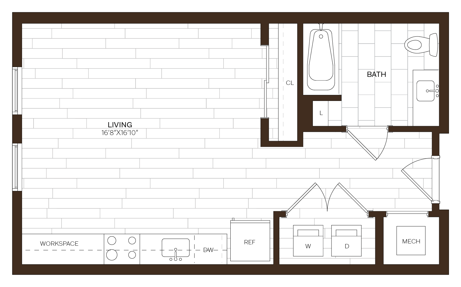 Studio ADU-S7 floor plan