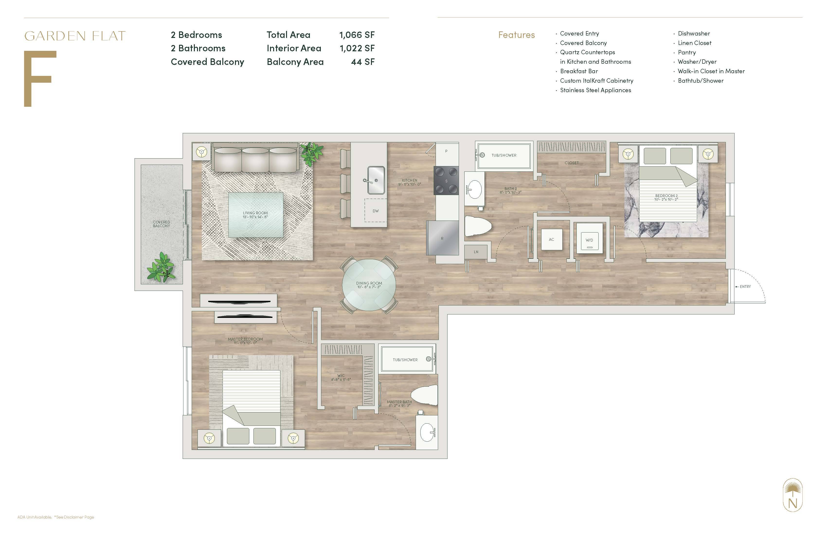 Garden Flat F floor plan