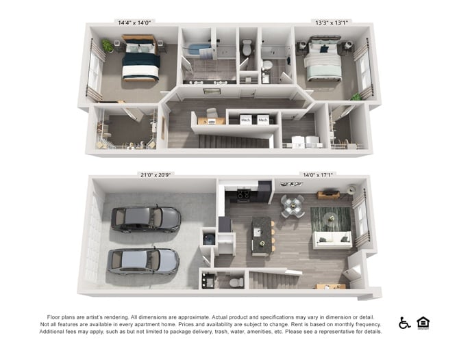 THB1B floor plan
