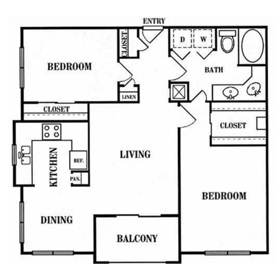 C 2X1 floor plan