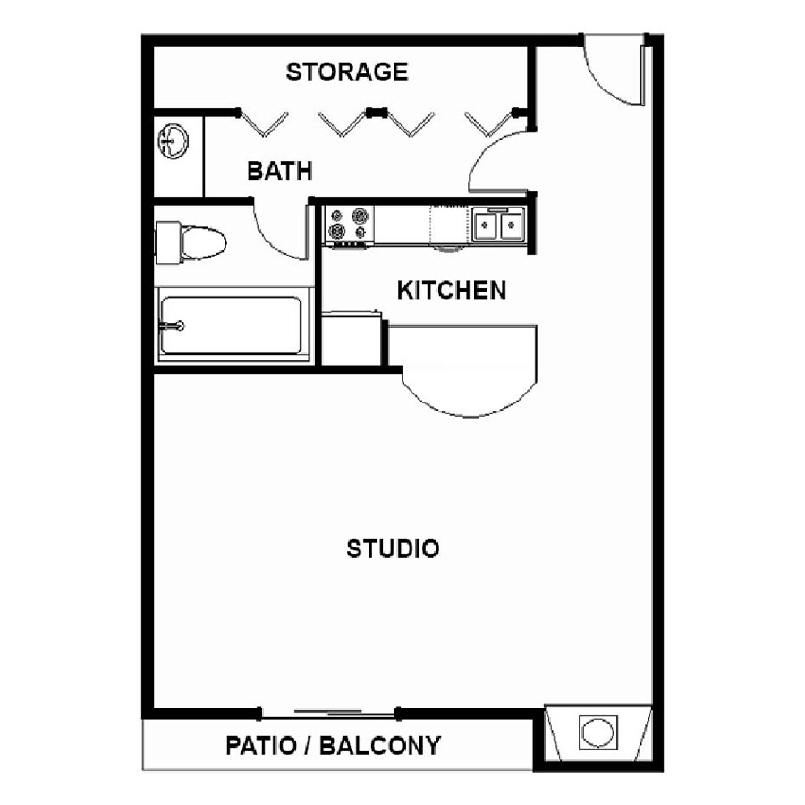 Studio floor plan