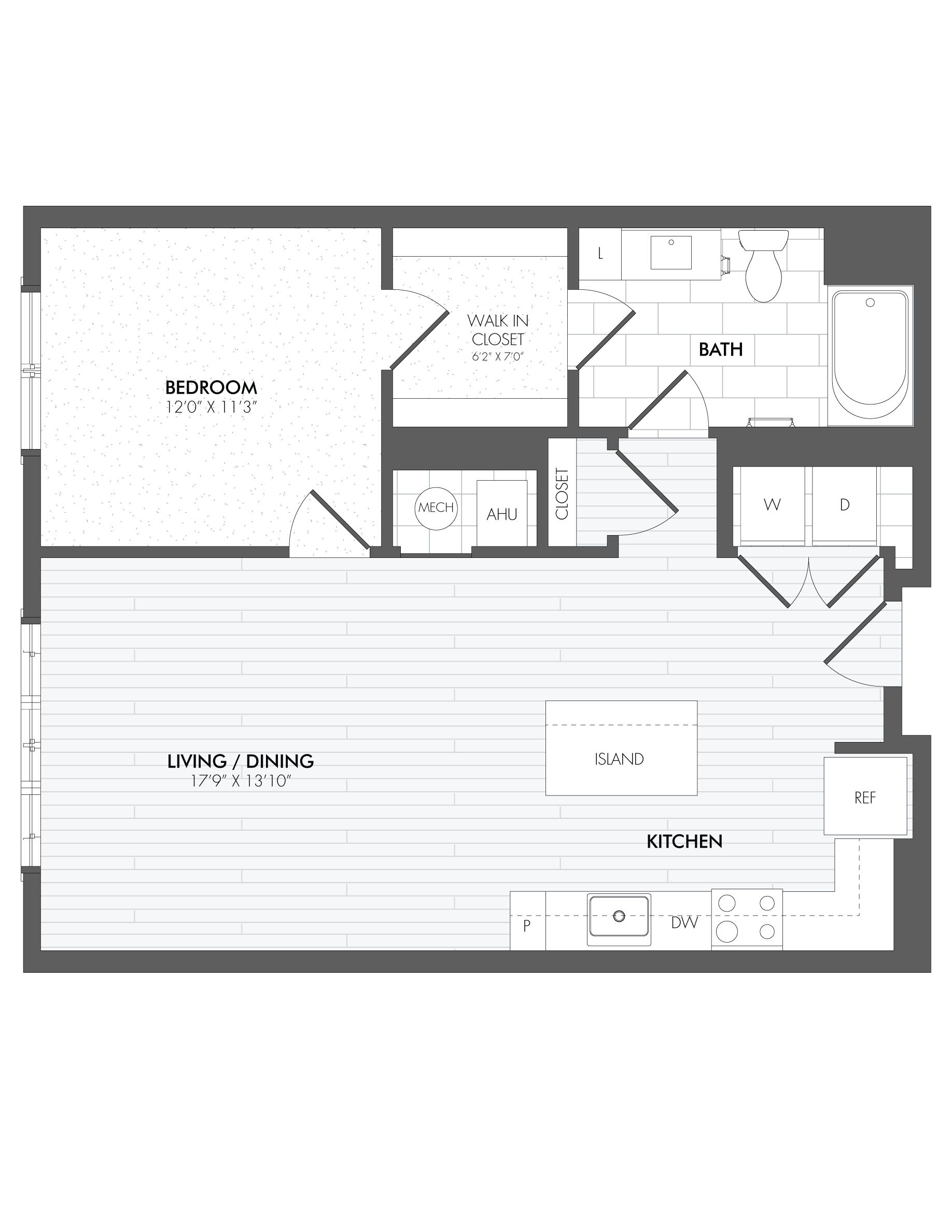 1 Bed/1 Bath-A11 floor plan