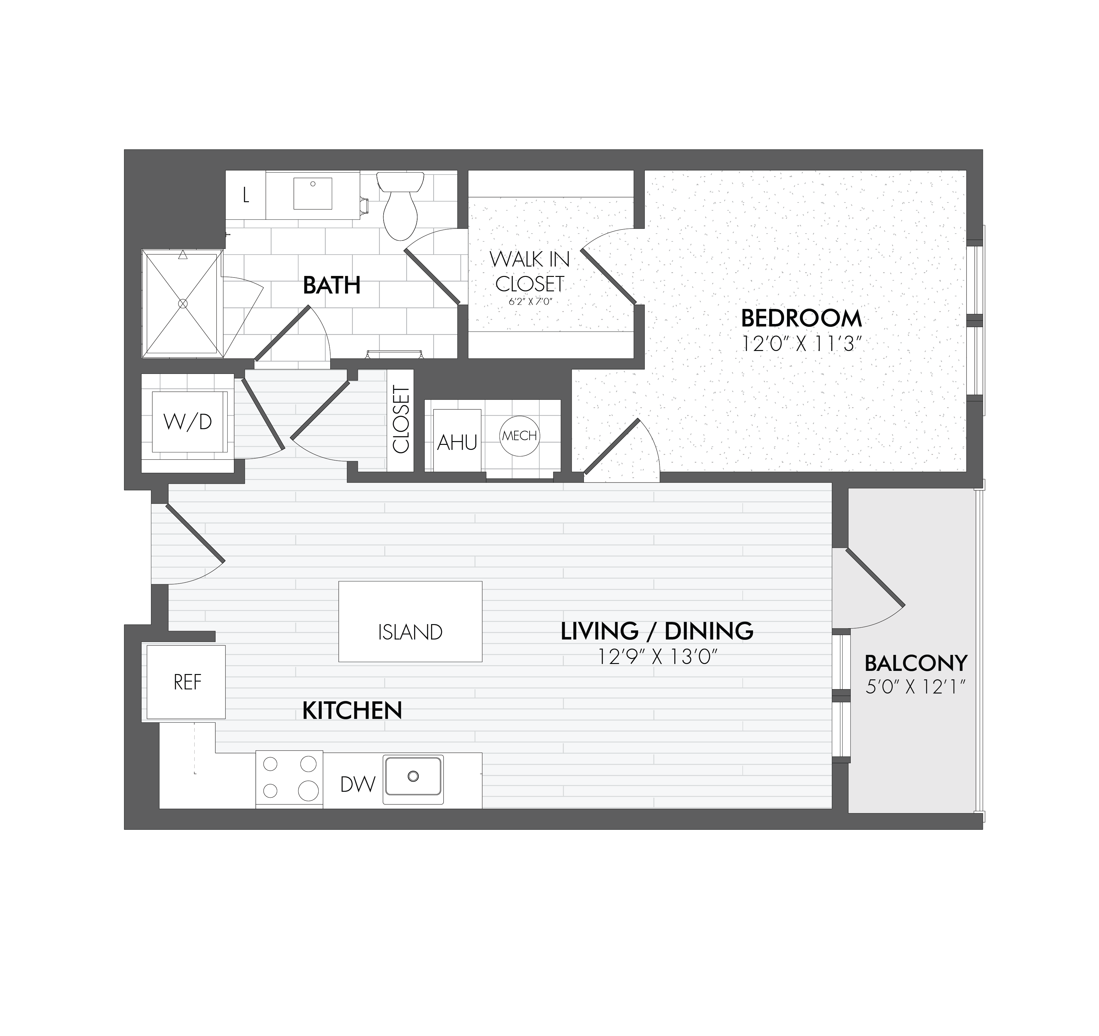 1 Bed/1 Bath-A3 floor plan