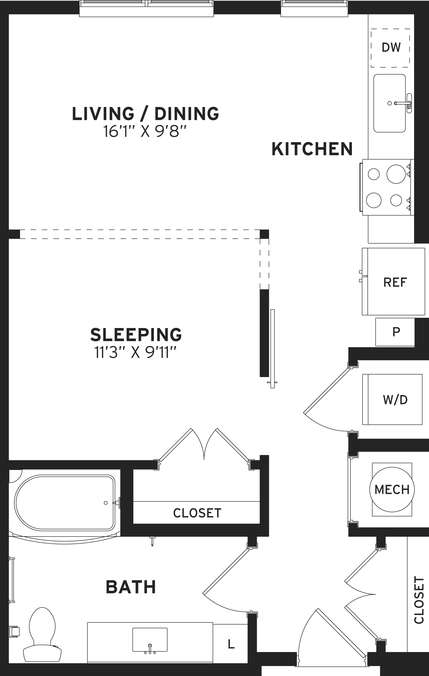 Studio-S1 floor plan