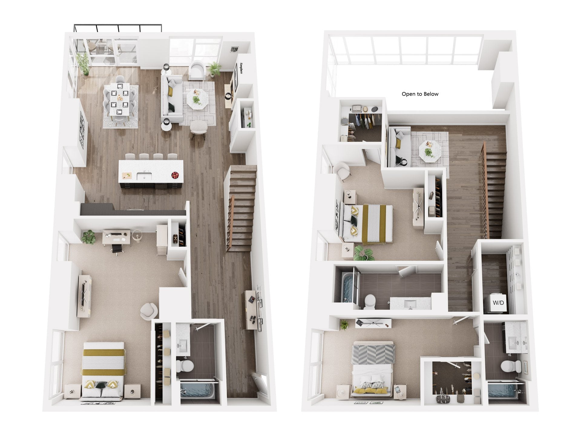 3x3 D PH floor plan