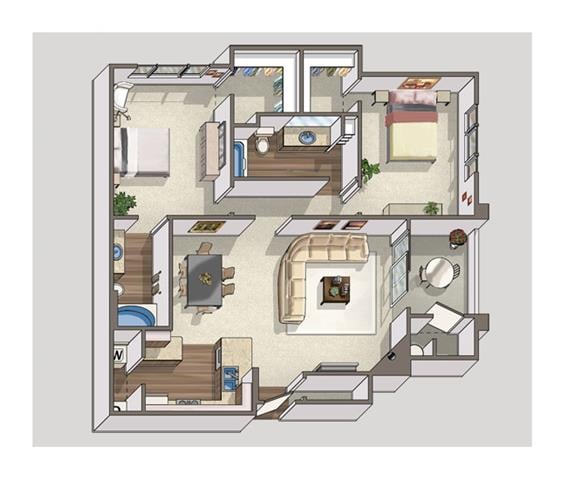 Diamond floor plan