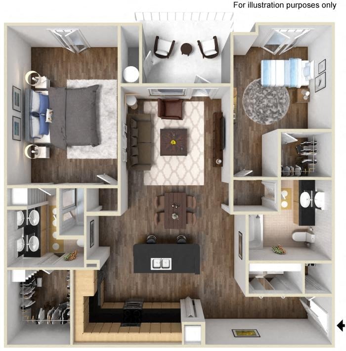 40c2 2x2 floor plan