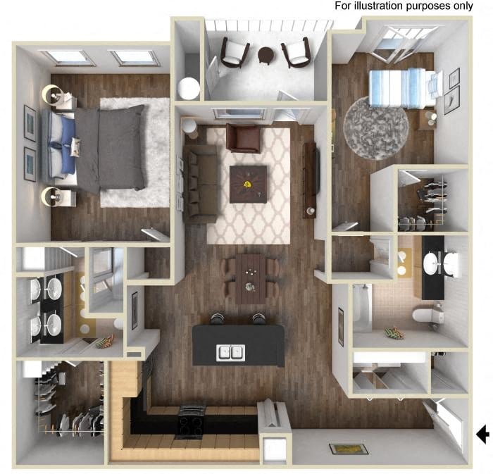 40c1 2x2 floor plan
