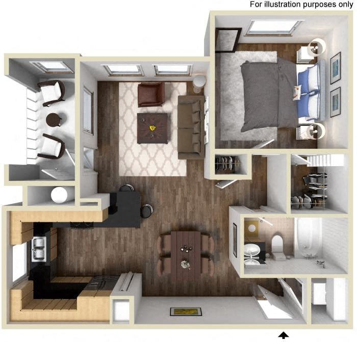 40a 1x1 floor plan