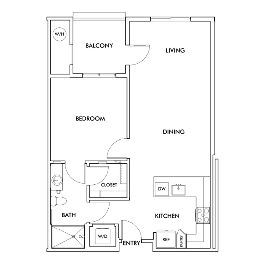 A3m2 -1x1 floor plan