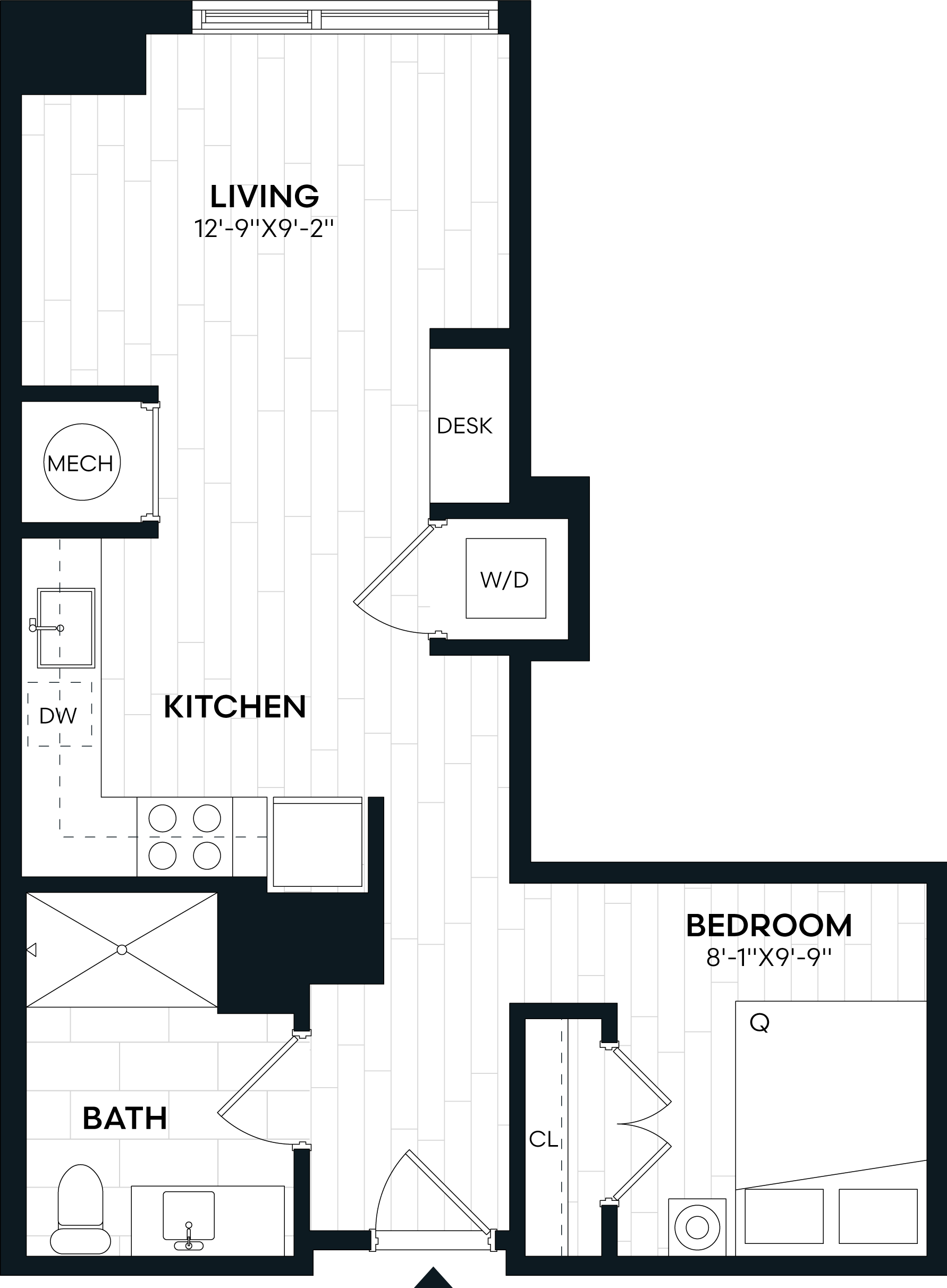 Studio-S1A floor plan