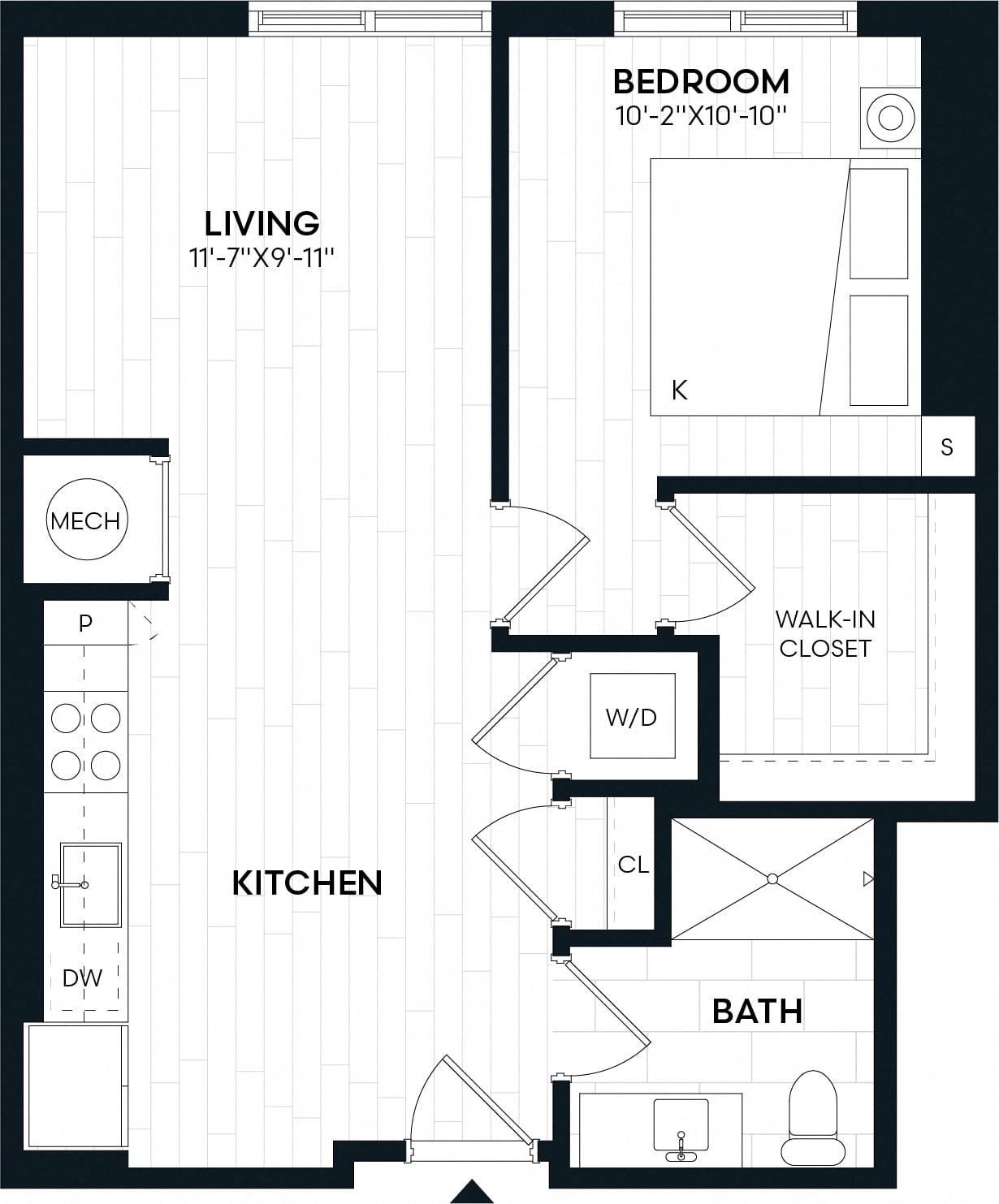 1 Bed/1 Bath-1A3 floor plan