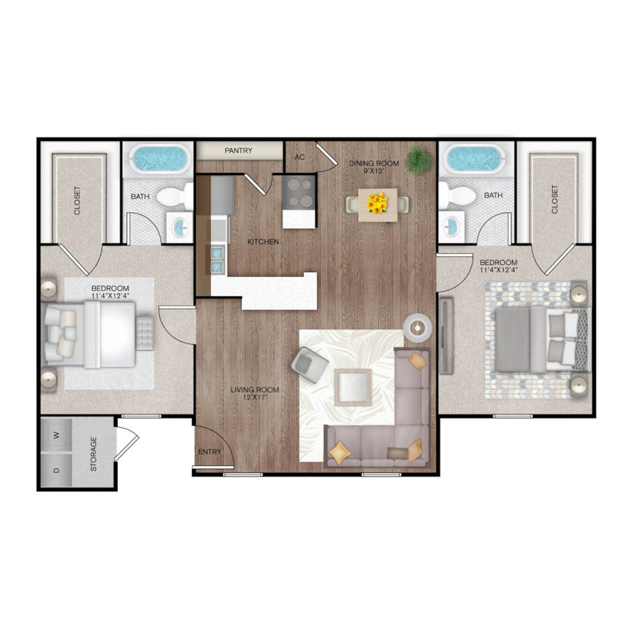 B1P floor plan