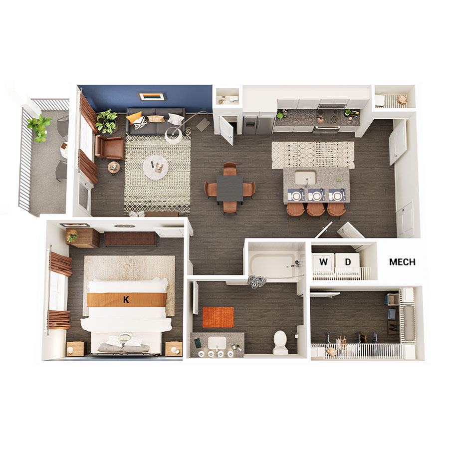 A1-HC floor plan