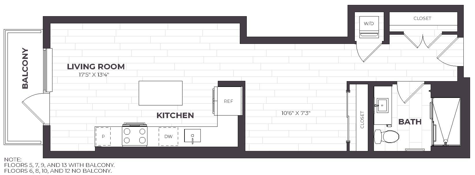Studio- 04A floor plan