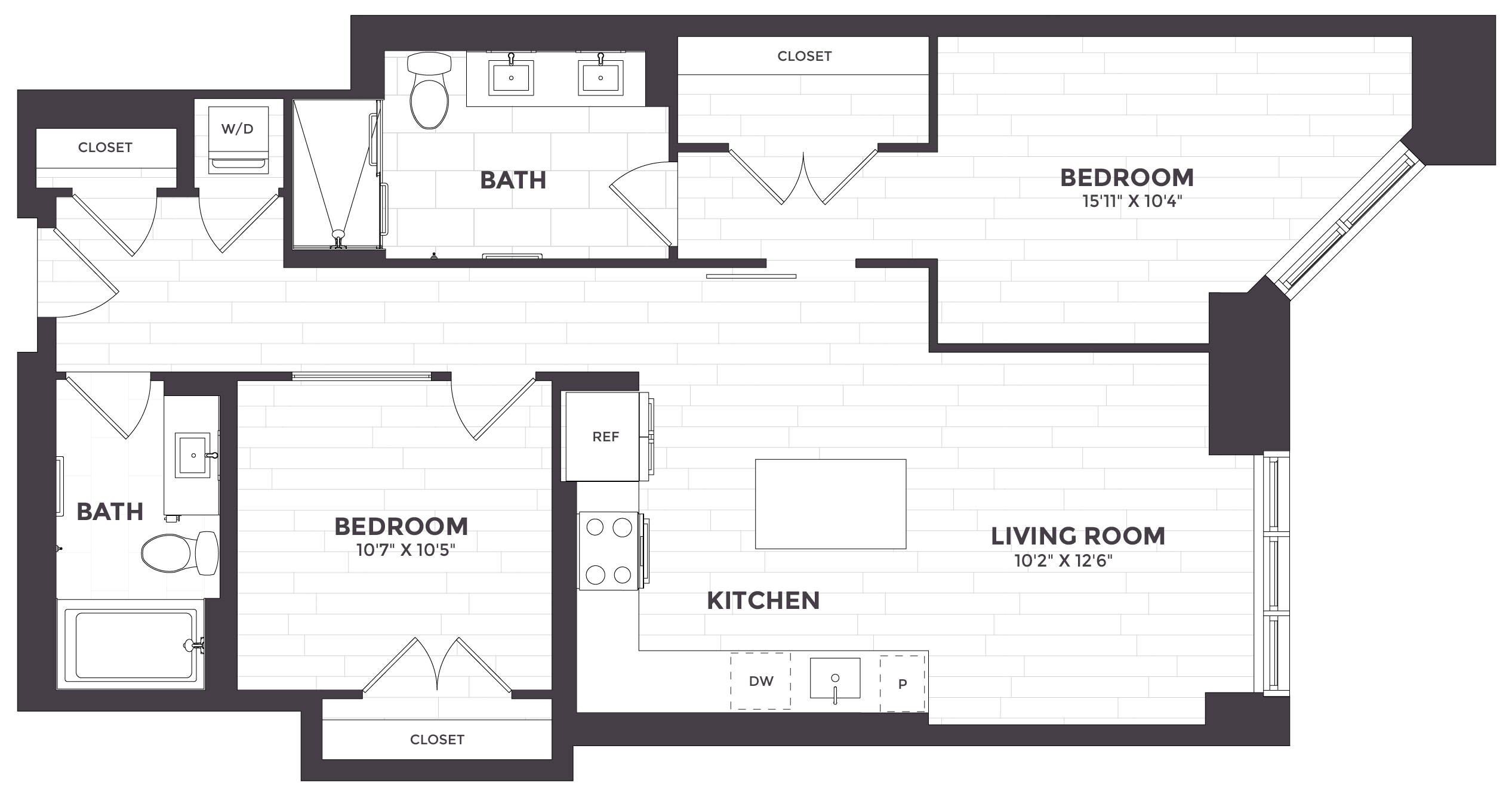 2 Bed/2 Bath-01 floor plan