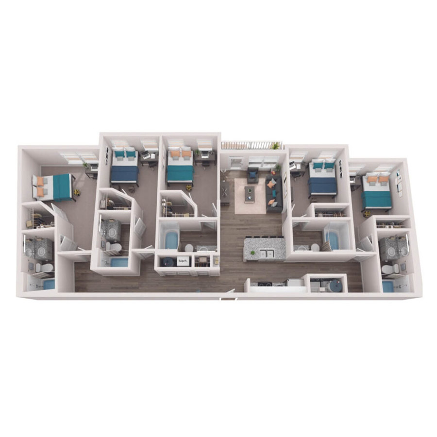 E1 floor plan