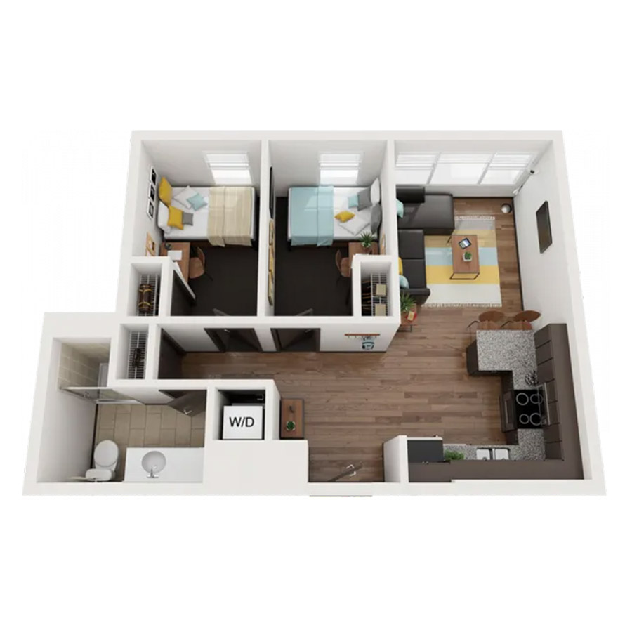 2X1 floor plan