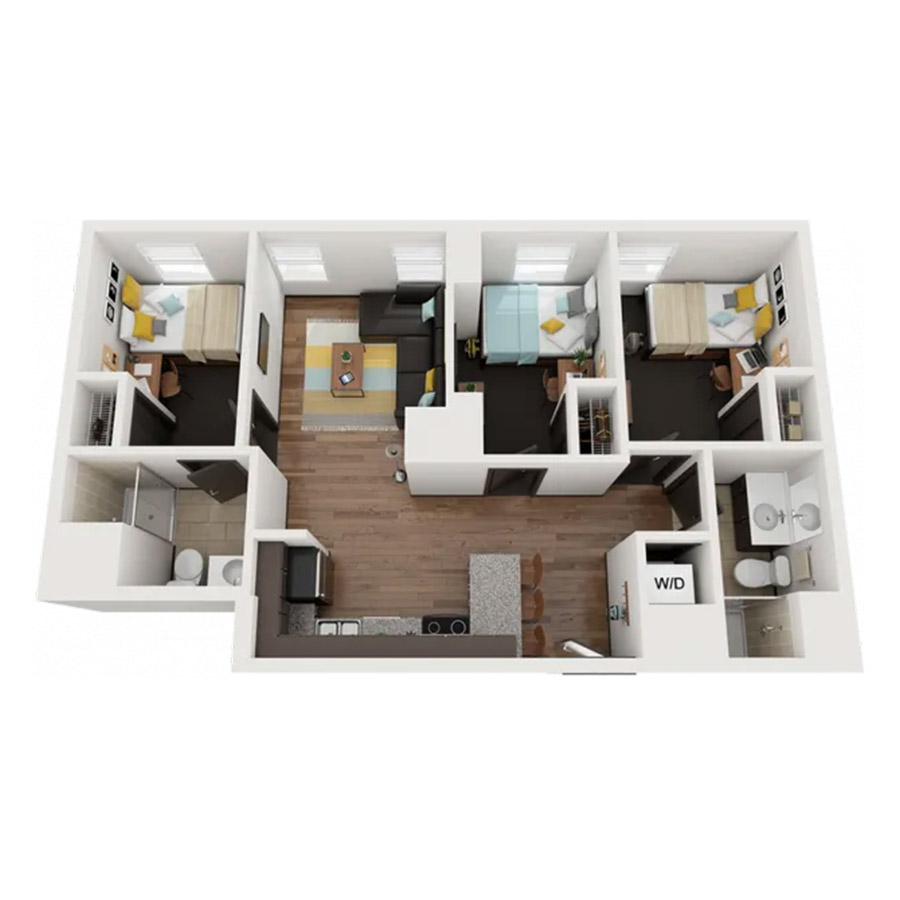 3X2 floor plan