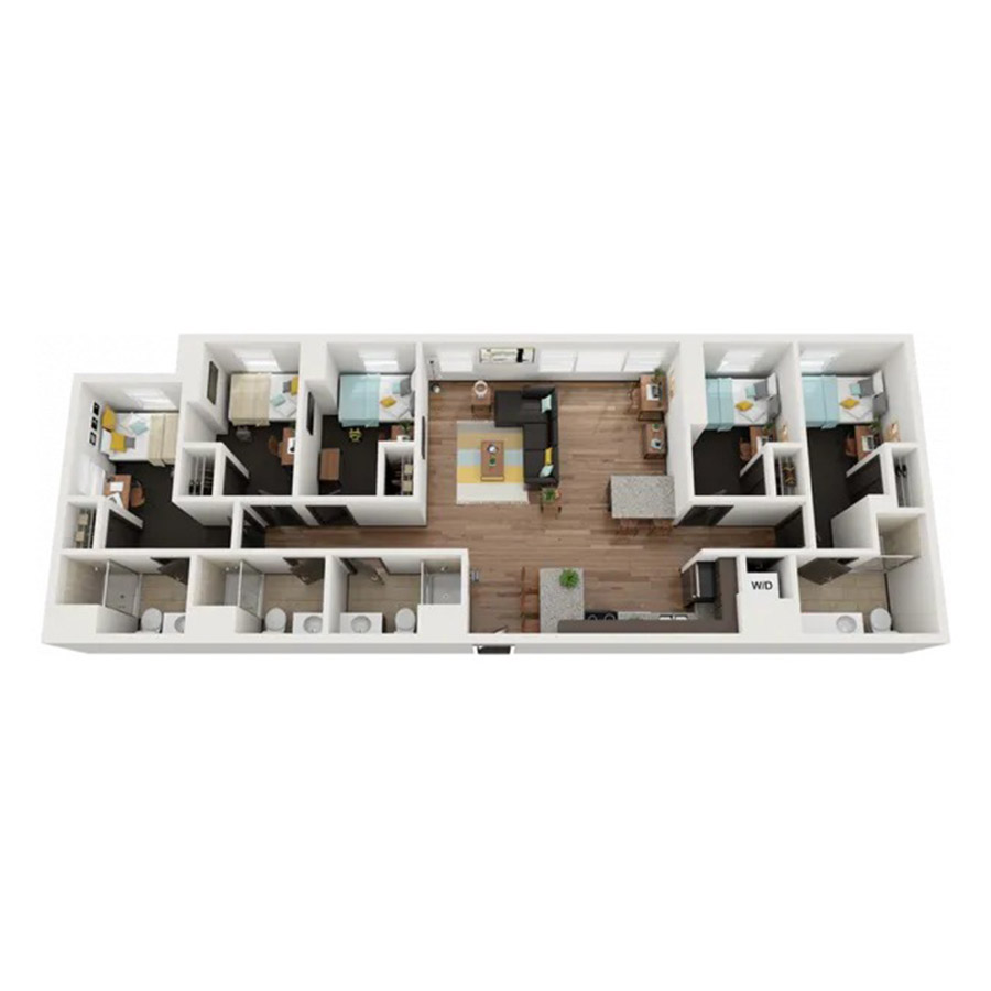 5X4A floor plan