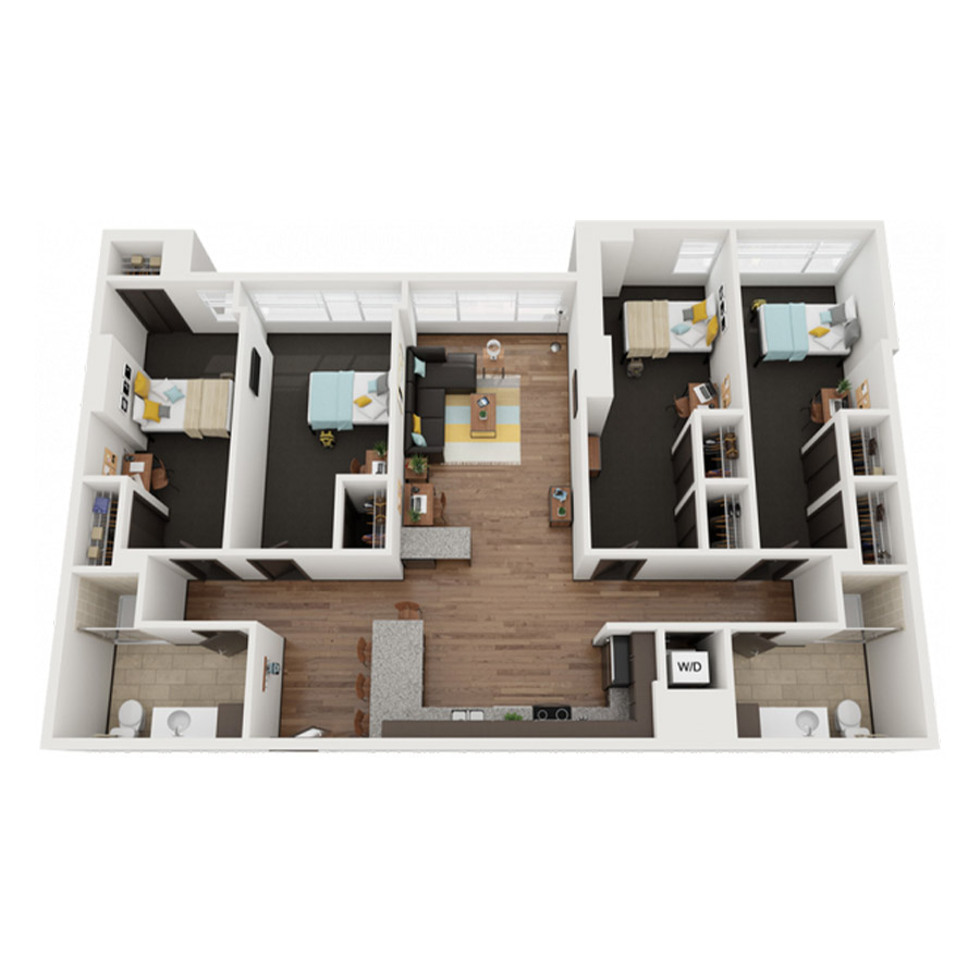 4X2F floor plan
