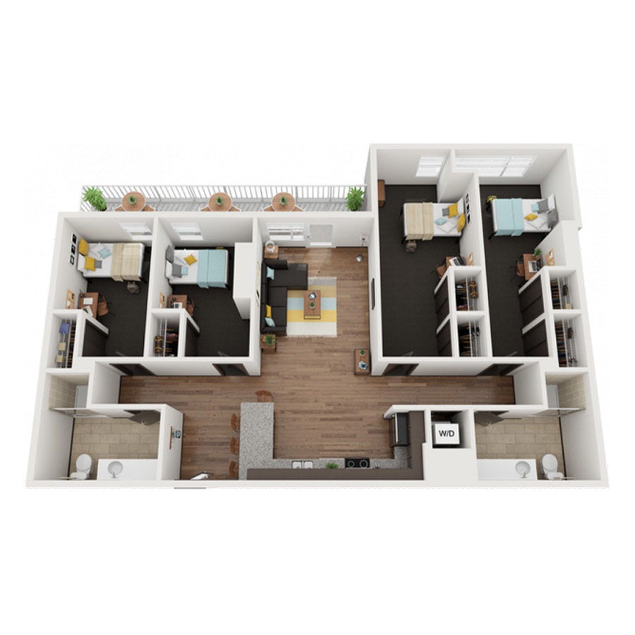 4X2G floor plan