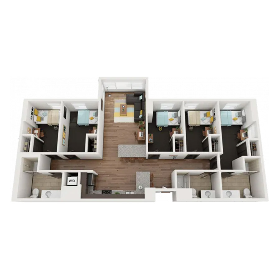 5X3 floor plan