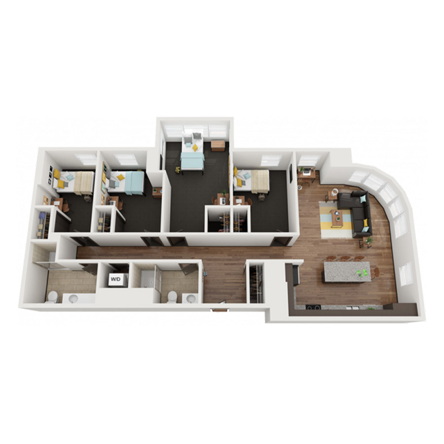 4X2C floor plan