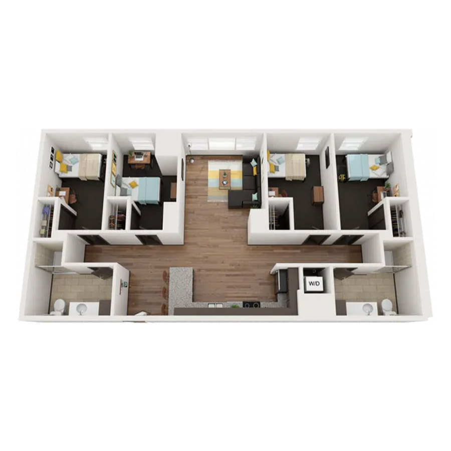 4X2A floor plan