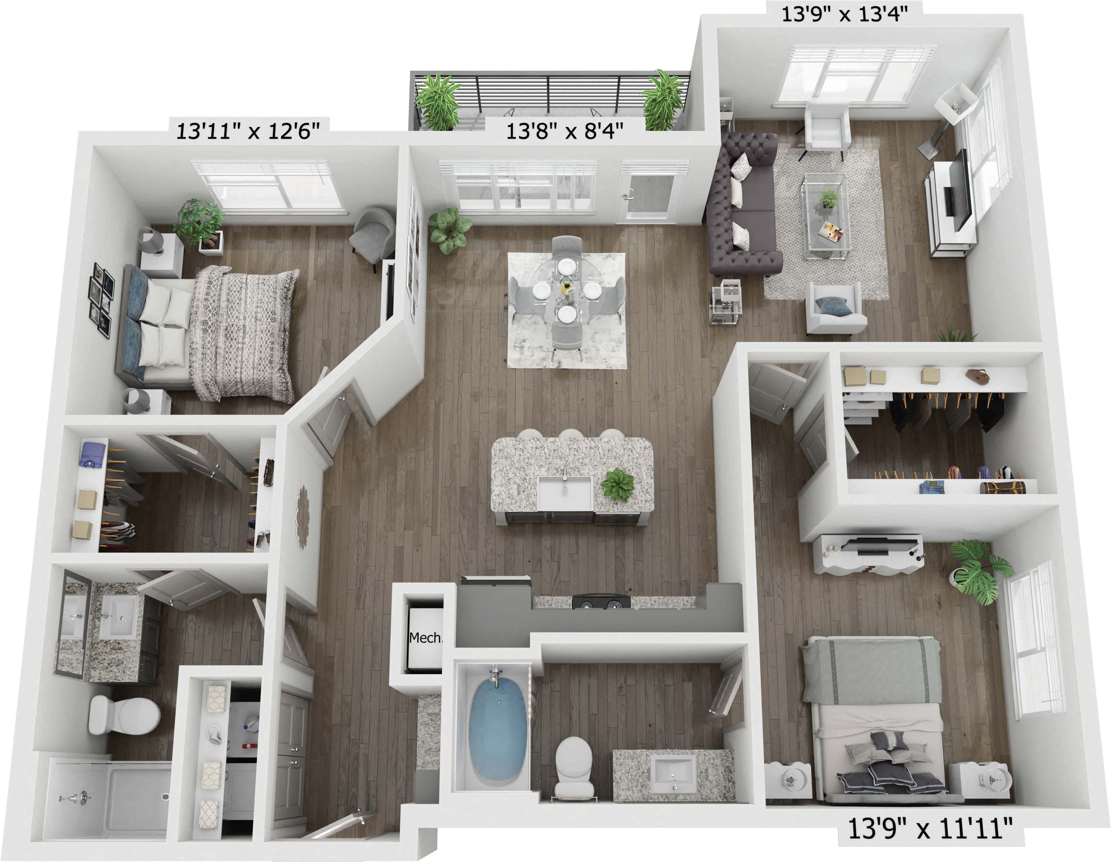 B2 floor plan