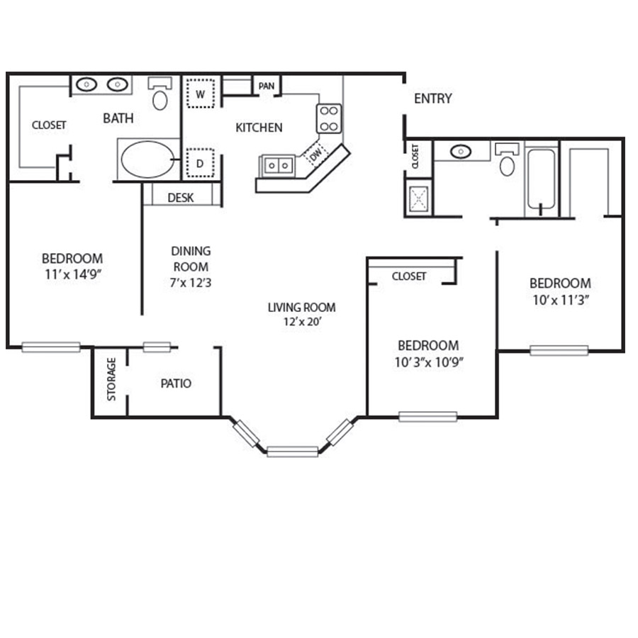 D1 floor plan