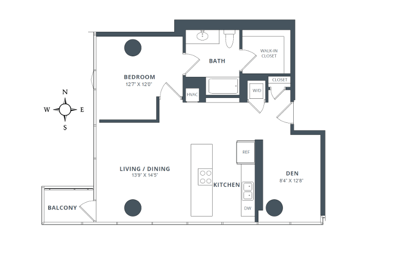 Unit 1312 floor plan