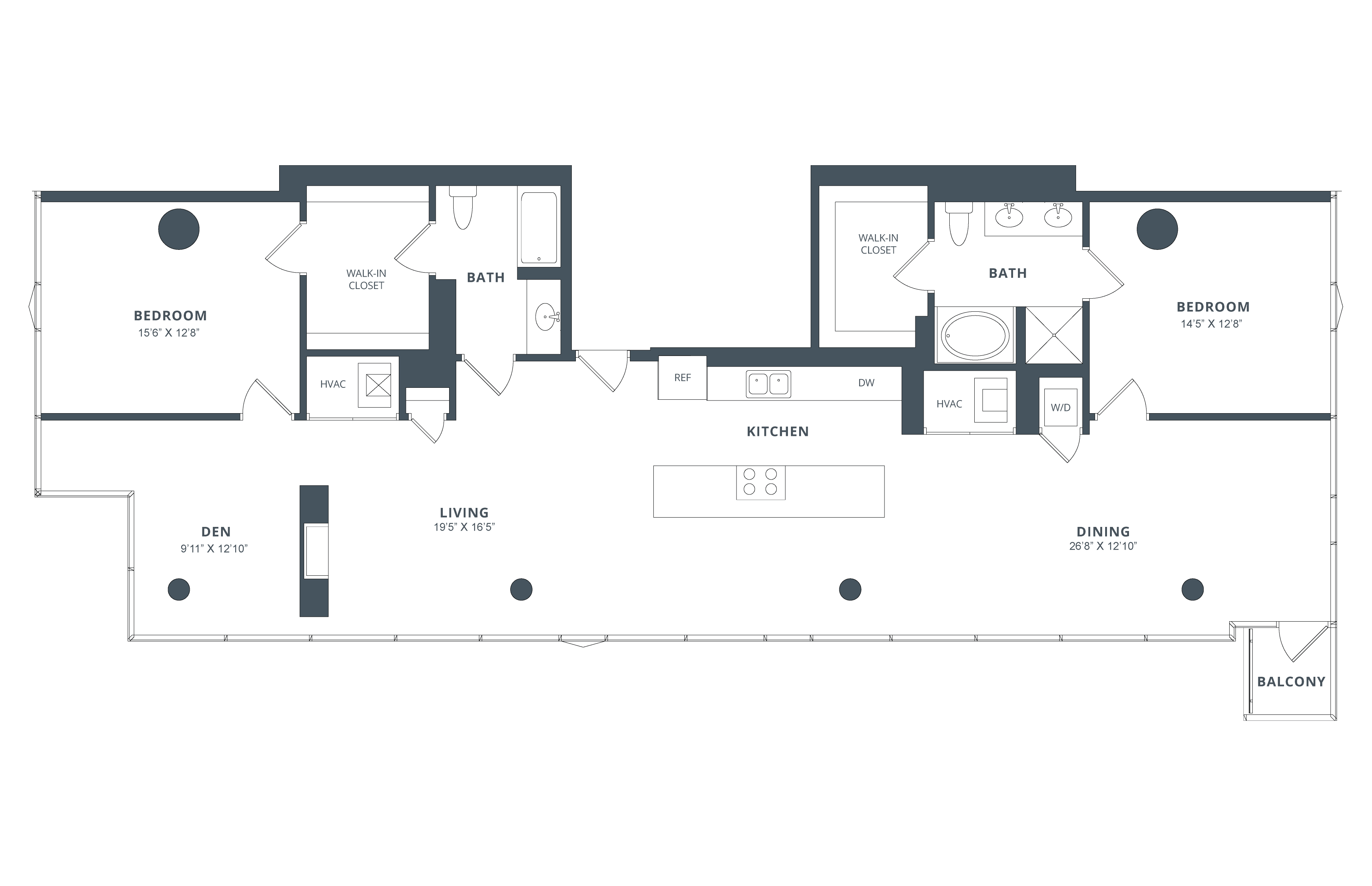 Unit 2711 floor plan