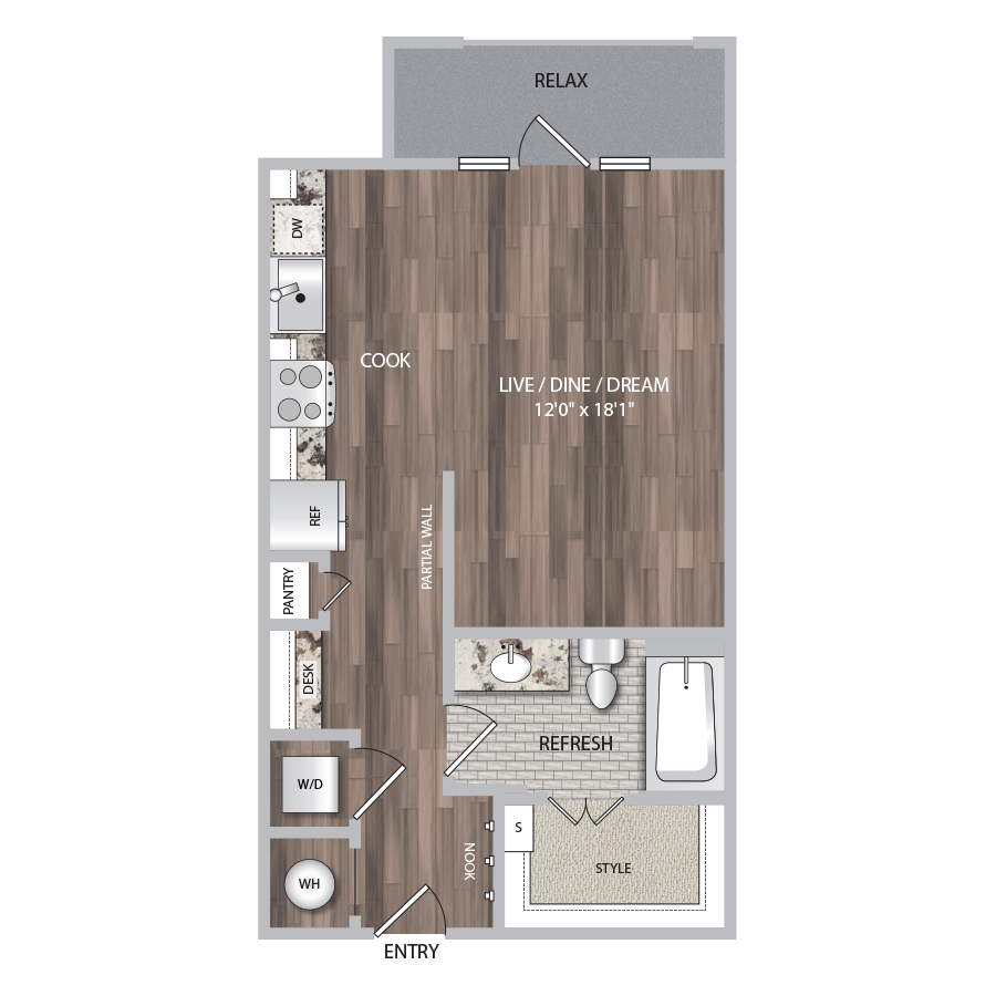 E1 floor plan