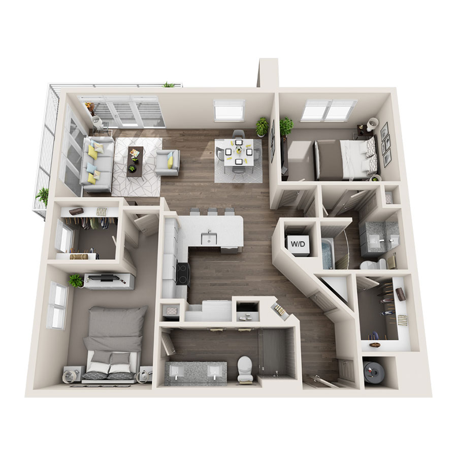 B3A floor plan
