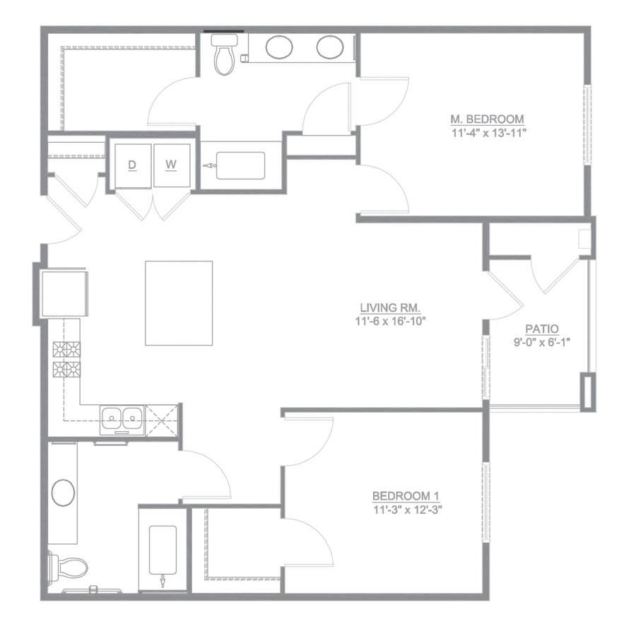 Hermosa floor plan