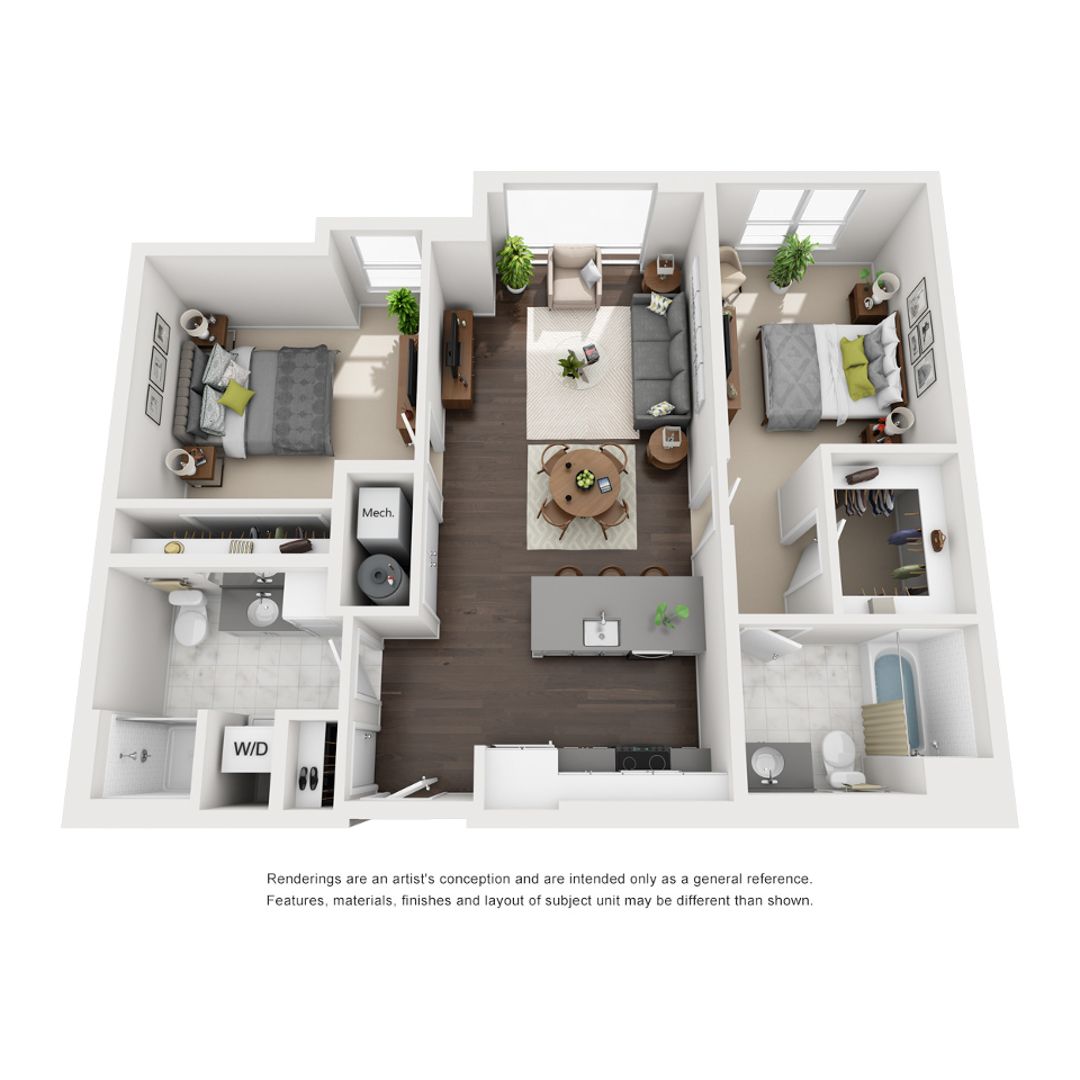 B-D1 floor plan